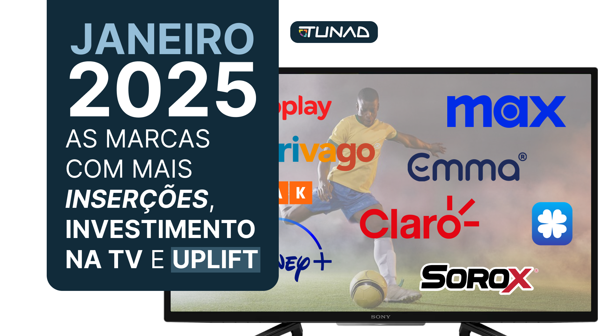 Investimento Publicitário na TV em Janeiro